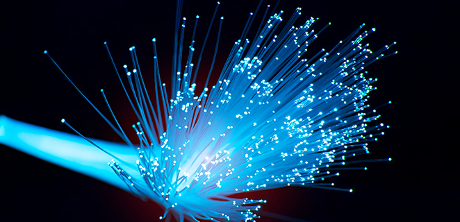 Blue Fibers Background